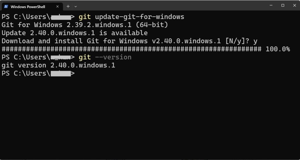 Gitのアップデート
